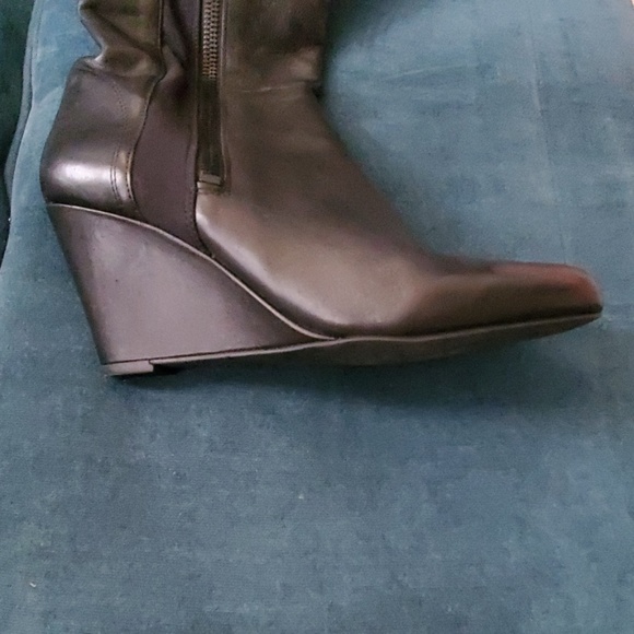 Via Spiga Knee High Wedge Boots - Picture 3 of 3